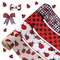 WILLBOND 4 Rolls 2.5 Inch x 24 Yard Ladybugs Ribbons Ladybug Wired Ribbon Red Polka Dot Wired Edge Ribbon for Ladybug Party Decoration